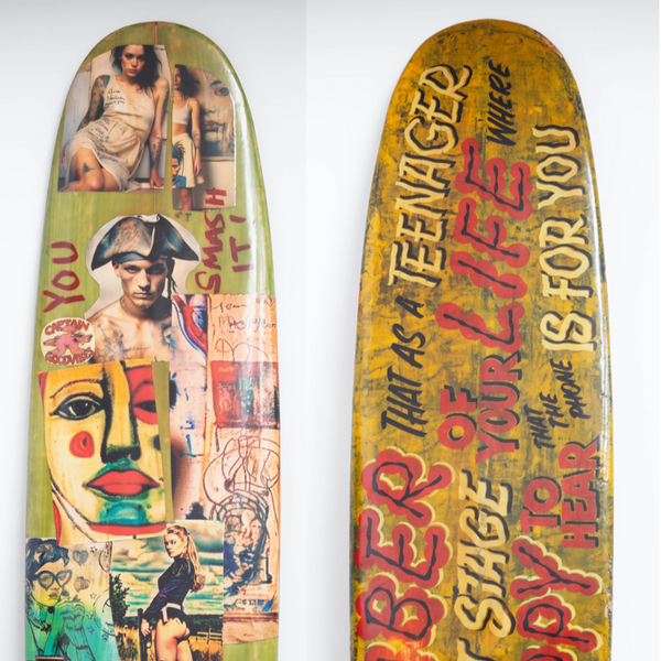 31. 'You Smash It' David Bromley customised surfboard