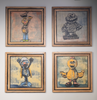 86. 'Big Bird' Sesame Street x Bromley, Acrylic on timber in hand made frame. 78.5 x 78.5cm