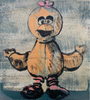 86. 'Big Bird' Sesame Street x Bromley, Acrylic on timber in hand made frame. 78.5 x 78.5cm