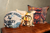 'ELMO' VELVET SQ CUSHION  DAVID BROMLEY 60 x 60cm