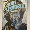 'Jimi Hendrix I' David Bromley. Acrylic and oil on canvas with silver metal leaf gilding. 120 x 90cm