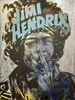 'Jimi Hendrix I' David Bromley. Acrylic and oil on canvas with silver metal leaf gilding. 120 x 90cm
