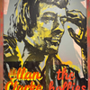 'Allan Clarke' David Bromley. Oils on card in hand made frame. 160 x 110cm