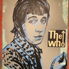'John Entwistle' David Bromley. Oils on card in hand made frame. 160 x 110cm