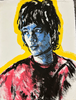 'Mick Jagger III' David Bromley. Oil and gouache on artist paper. 90 x 70cm