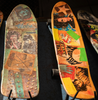 6. Customised skateboard deck with wheels