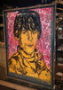 'Keith' David Bromley. Acrylic and oil on vintage silk screen. 147 x 110cm