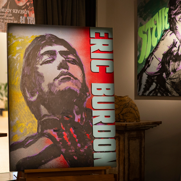'Eric Burdon' David Bromley. Acrylic and oil on canvas. 150 x 120cm