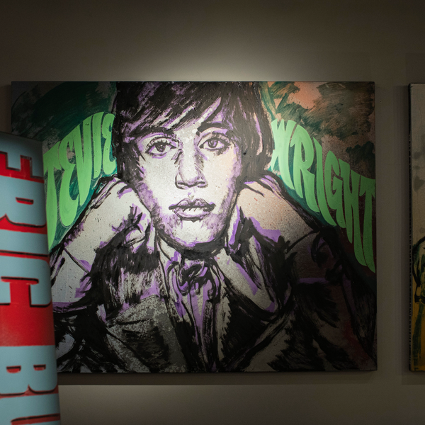 'Stevie Wright' David Bromley. Acrylic and oil on canvas. 120 x 150cm