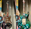 5. Vintage electric guitar by David Bromley. Acrylic and enamel paint, high pigment print collage, silicon tape and varnish