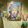 'Jimi Hendrix' David Bromley. Acrylic and oil on canvas. 150 x 120cm