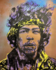 'Jimi Hendrix' David Bromley. Acrylic and oil on canvas. 150 x 120cm