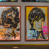 'Charlie Watts' David Bromley. Oils on card in hand made frame. 160 x 110cm