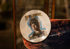 'Mick Jagger' David Bromley. Ceramic plate with decal. 15cm diameter