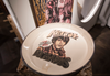 'Keith Richards' David Bromley. Ceramic platter with decal. 38cm diameter