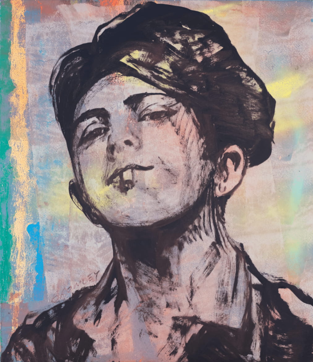 Smoking Boy in Technicolour