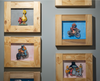 PRE ORDER 'Elmo and Big Bird'. Sesame Street x Bromley, Framed Paper Tole 3D work. Edition of 5061.5 x 52cm