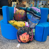 ‘KEITH’ FOREVER YOUNG 50CM ROUND LINEN CUSHION BY DAVID BROMLEY