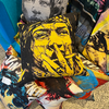 ‘JIMI ’ FOREVER YOUNG 60CM SQUARE LINEN CUSHION BY DAVID BROMLEY