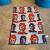 ‘MICK JAGGER’ FOREVER YOUNG LINEN THROW BY DAVID BROMLEY