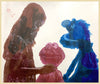 'Ember and Friends II' Datsun Tran. Alcohol ink and gouache on mulberry paper. $1500