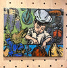 'The Young Chef' David Bromley. Acrylic and oil on canvas. 120cm x 150cm
