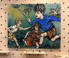 'Butterfly Catcher' David Bromley. Acrylic and oil on canvas. 150cm x 180cm.