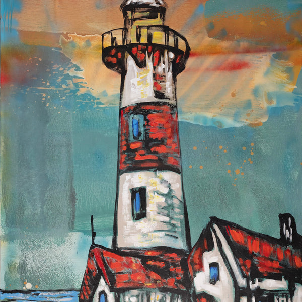 'The Lighthouse' David Bromley. High pigment print