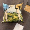 *PRE-ORDER* 'Holding Hands' Velvet Cushion By Bromley Studio, 100% Cotton Velvet, 60 x 60cm