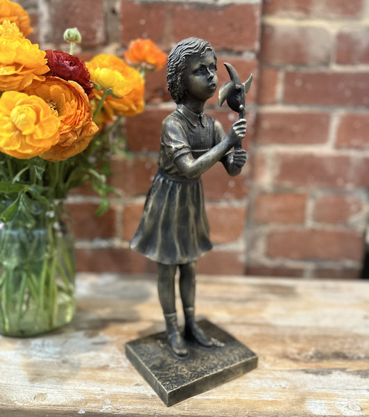 'Pinwheel' David Bromley. Cast bronze maquette. Edition AP. 36cm x 16.5cm x 12.5cm.