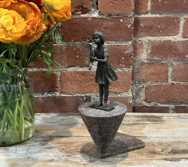 'Pinwheel' David Bromley. Cast bronze mini maquette with base.  Edition Ap. 27cm height.