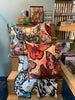 'Pink & Gold Butterflies' Linen Cushion by Bromley Studio. 60 x 60cm