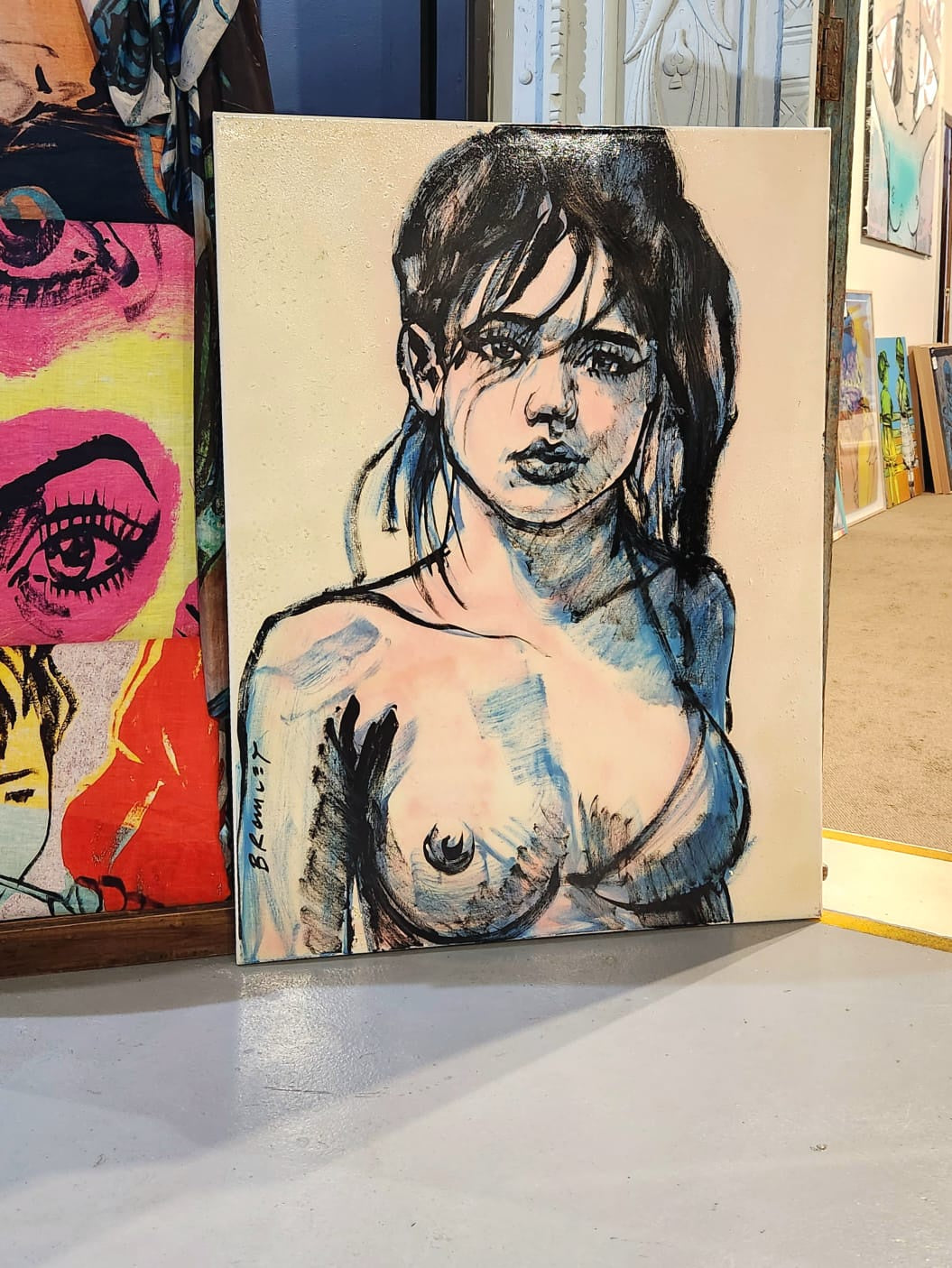 'Sadie'. David Bromley. Acrylic & oil on canvas. 120cm x 90cm.