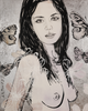 'Mallory with Butterflies' David Bromley. High pigment print