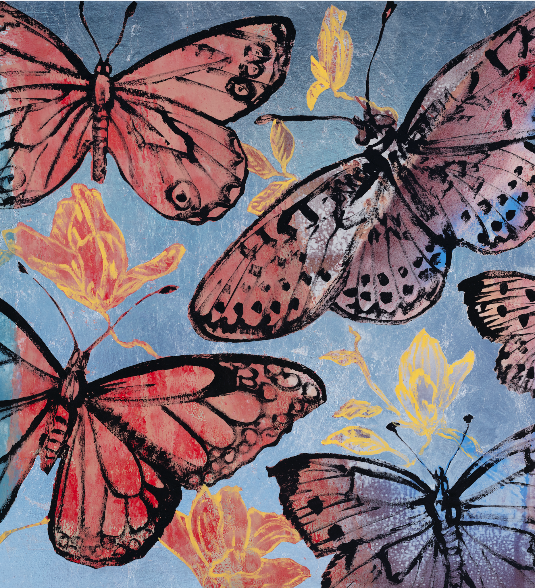 'Spring Butterflies' David Bromley. High pigment print